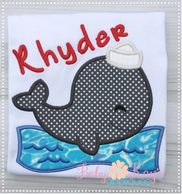 Whale on a Wave {Four Sizes}